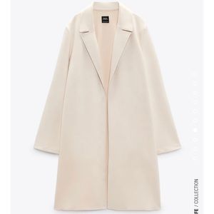 Zara Faux Suede Jacket in Ecru -NEVER WORN w/TAGS